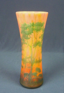 ドームDaumクリスタルガラス花瓶フランス1960年代