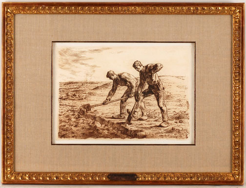 19世紀銅版画（原画テオドール・ルソー）