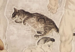 ここにもあそこにも！繰り返し描かれた藤田嗣治の猫たち | アトリエ 