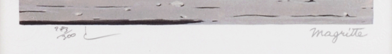 売り激安！ 希少！ ルネ・マグリット 「旅の思い出」『マグリット・リトグラフィVI』より　マグリット財団監修版画　限定300部 石版画、リトグラフ